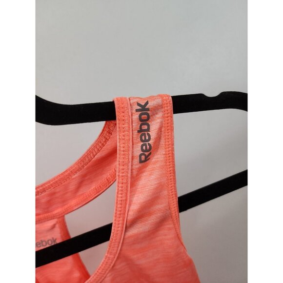 Reebok Womens XS Pink Gray Round Neck Sleeveless Racerback Athletic Tank Top - Picture 3 of 7